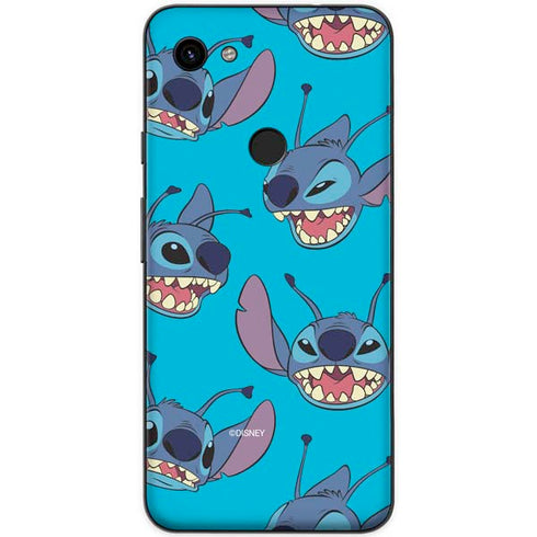Disney Lilo and Stitch Face Expression Pattern Google Pixel 3a XL Skin